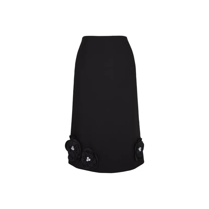 CatPunch Casual Long Skirts Women's Black-0