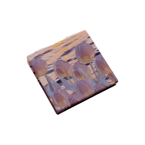 JIXUAN Cute Round Square Flap Foldable Plastic Mini Make Up Mirrors