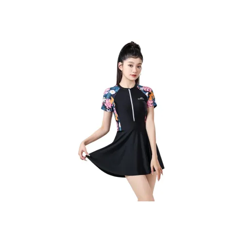 Youyou One Piece Swimsuits Women's Black