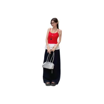 Mu Xiao Xin Camisoles Women's Red