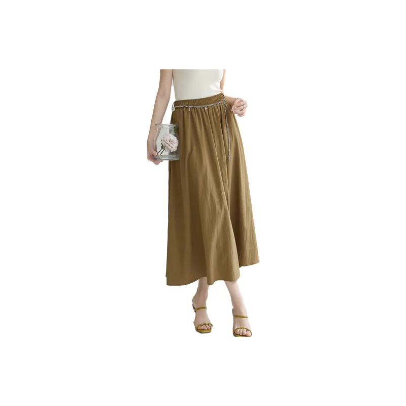 SMEN Casual Long Skirts Women's-8