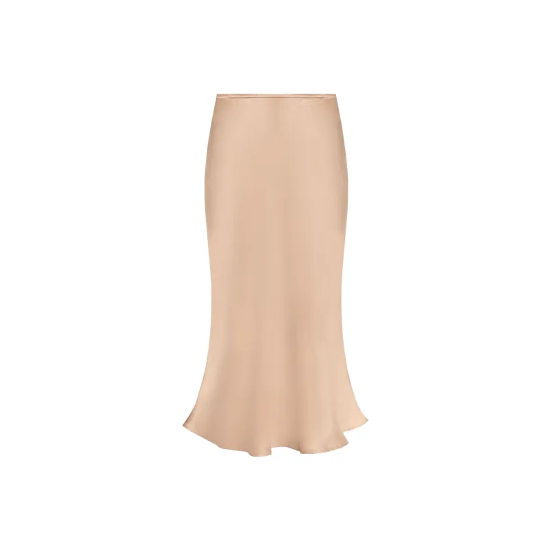 Blumarine Bias Cut Mid Rise Skirt-0