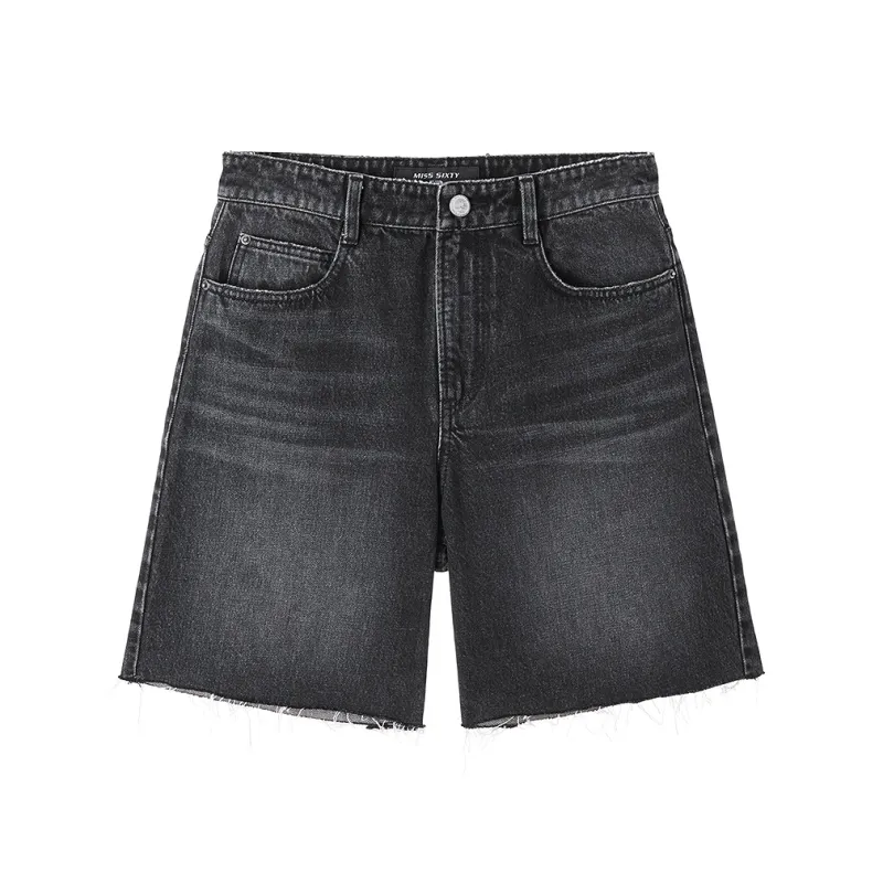 Miss Sixty Denim Shorts Women's Black Gray-0