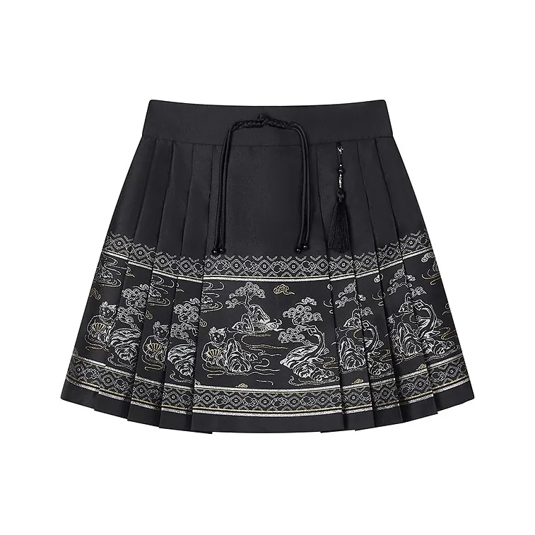 Teenie Weenie Casual Short Skirts Women's Black-0