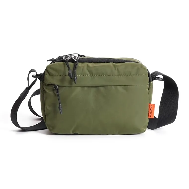 VIHUS Nylon Shoulder Bag Men's Black/Blue/Green-4