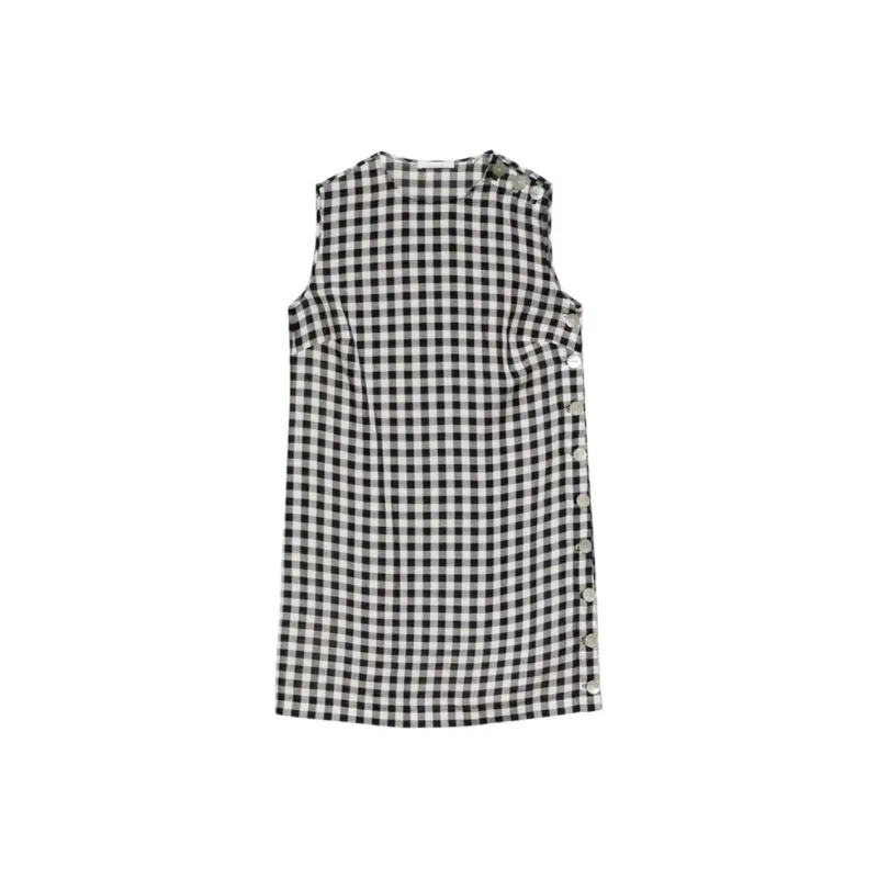 DOEN CORALIE DRESS Sleeveless Dress Women's Plaid-0