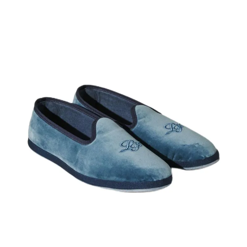 Loro Piana LP Venice Casual Single Shoes Blue-2