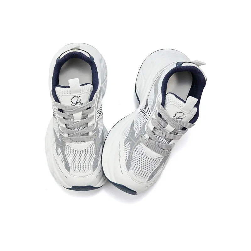 La Chapelle Cushioning, Wear Resistant Low Top Chunky Sneakers Women's Blue-1