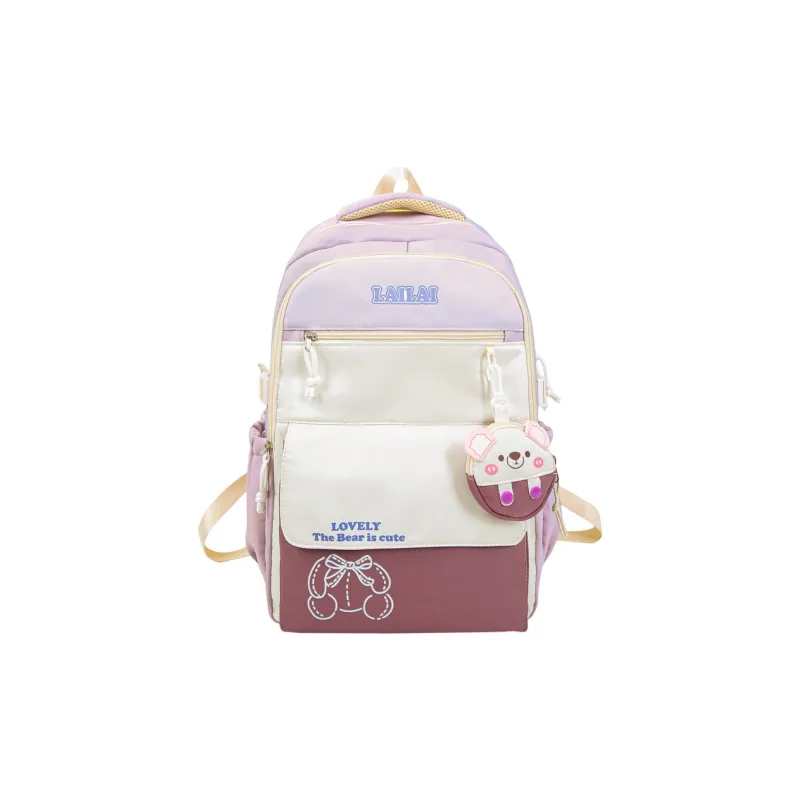 Yalu Nylon Backpack Regular Unisex Multicolor-12