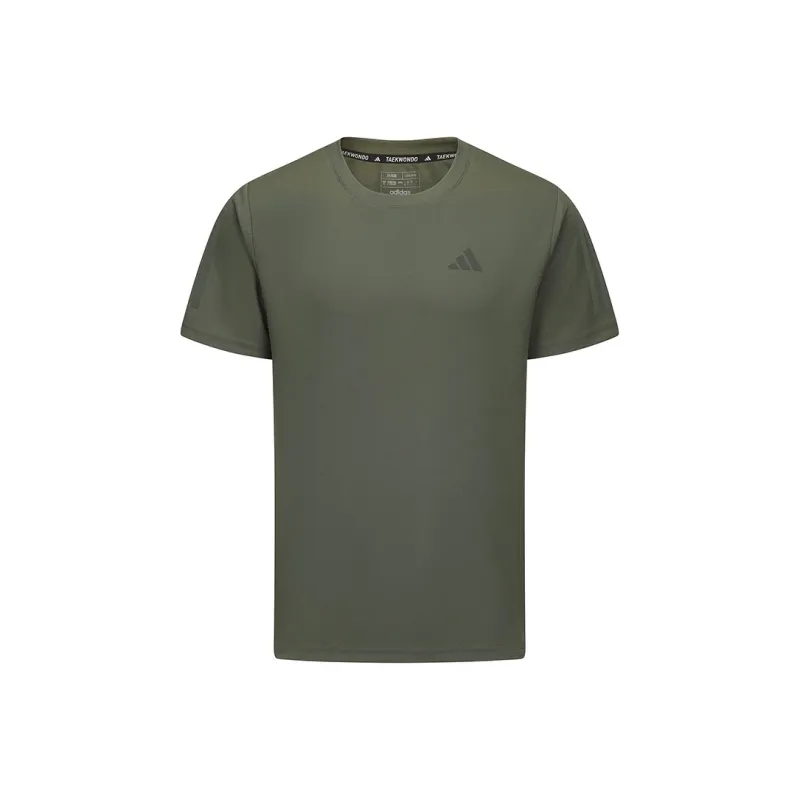 Adidas Short Sleeved T Shirts Men's Dusty Green-0