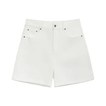 Broadcast Denim Shorts Women's Raw White