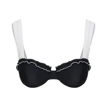 PRINCESS POLLY THIS SUMMER UNDERWIRE BIKINI TOP Bikini Women's Black/White