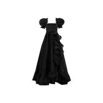 Selkie Collection FW23 Evening Dress Women's Black