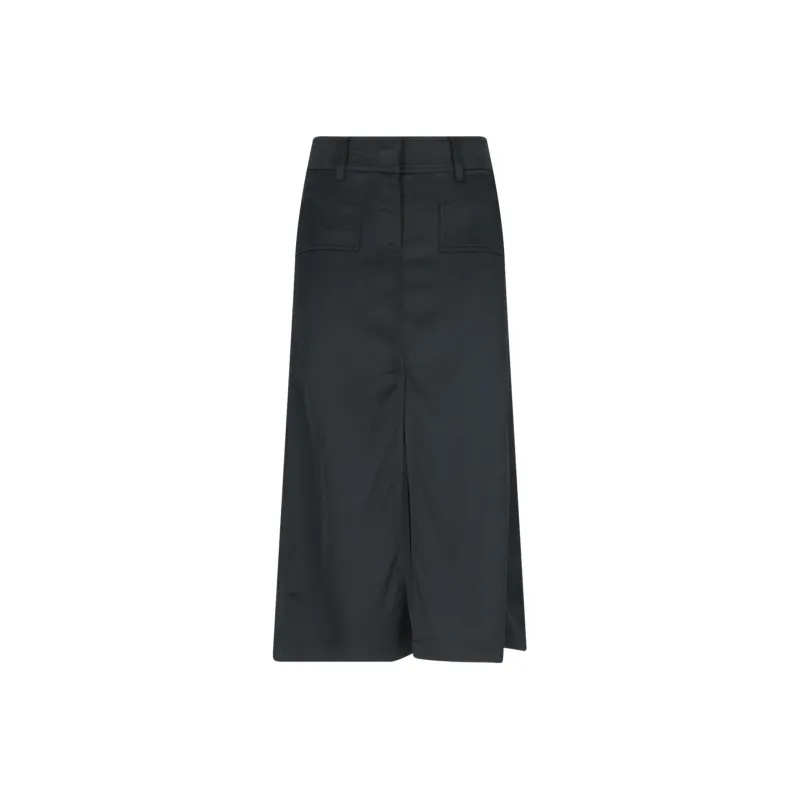 DIESEL Slit-Detailed Midi Skirt-0