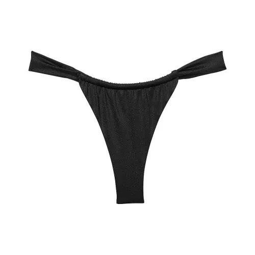 Victoria's Secret Reilly Bikini Bottom/black Swimming Shorts Women's Black
