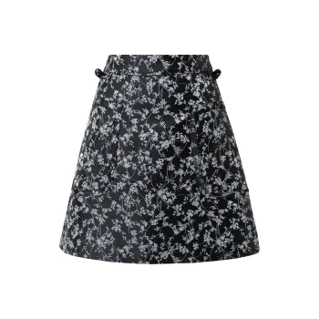 SOON FLOWER Casual Short Skirts Women's Black