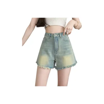 ZAZN Denim Shorts Women's Mint Blue