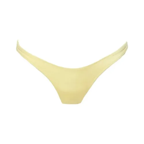 PRINCESS POLLY SADLEY HIGH CUT SHINE BIKINI BOTTOMS Swimming Shorts Women's Lemon/Lemon