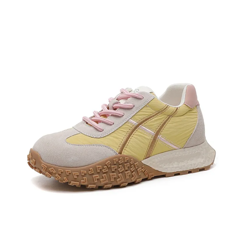 LINGPAO Slip Resistant Lightweight Height Increasing Low Top Casual Shoes Women's-11