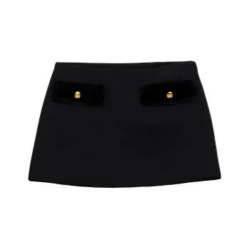 PRADA Logo Engraved Mini Skirt