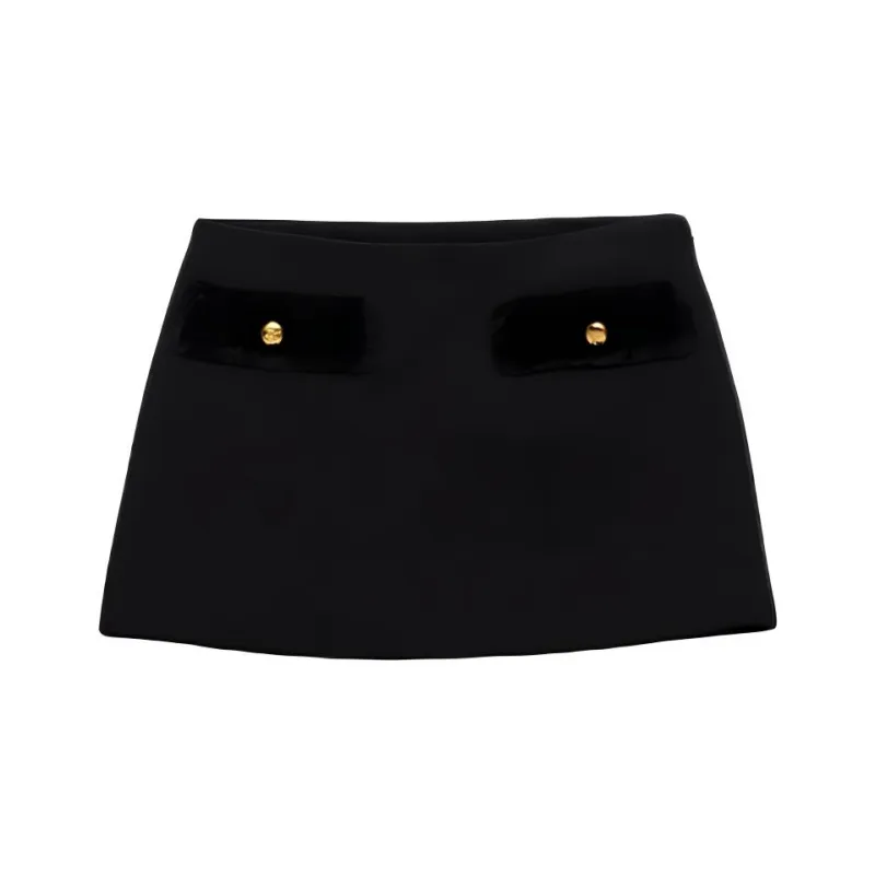 PRADA Logo Engraved Mini Skirt-0