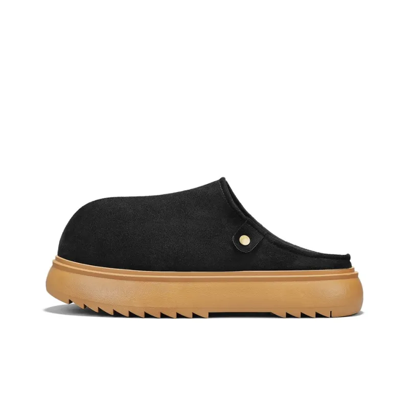 TEXWOOD Rubber Sole Quiet Abrasion Resistant Slip Resistant Closed Toe Slippers Men's Box-1