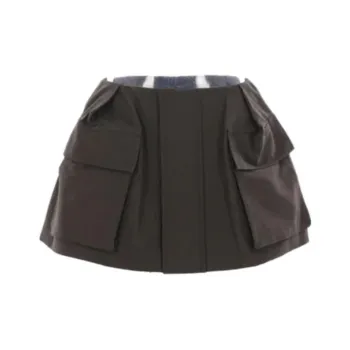 Sacai Grosgrain Shorts 'Khaki'