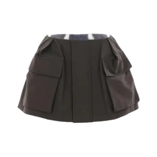 Sacai Grosgrain Shorts 'Khaki'
