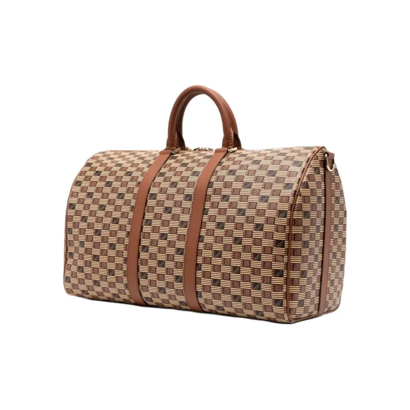 MOREAU Polyurethane Travel Bag Women's Camel Brown-1
