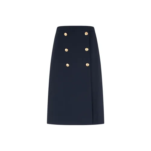 Tommy Hilfiger Casual Long Skirt Women's Navy Blue