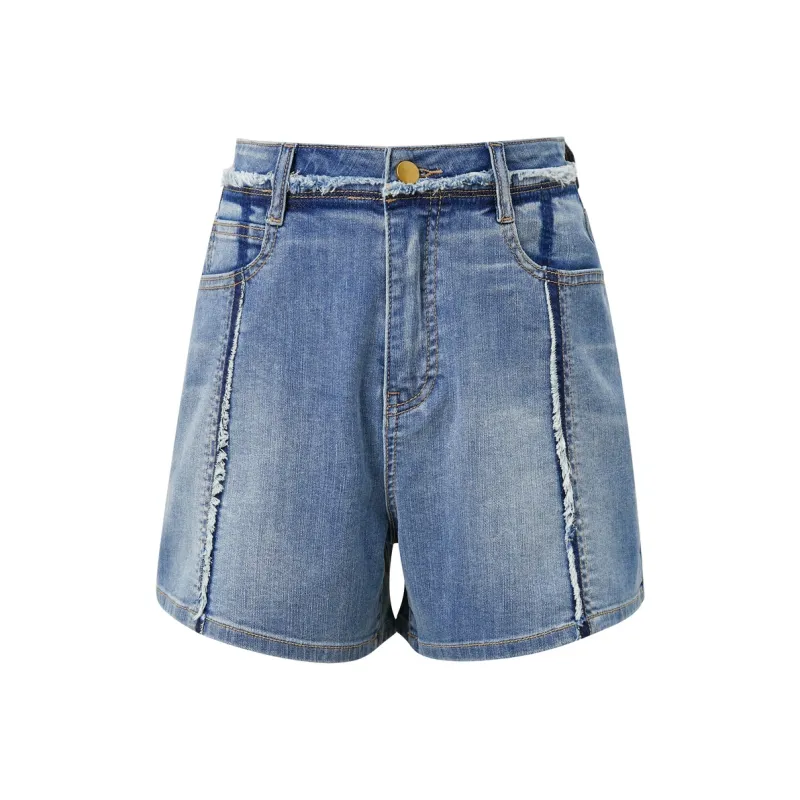 3COLOUR Denim Shorts Women's Lake Blue-0