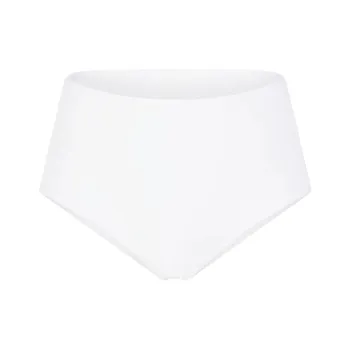 SKIMS SIGNATURE SWIM HIGH-WAISTED FULL BRIEF Swimming Shorts Women's SNOW/Snow