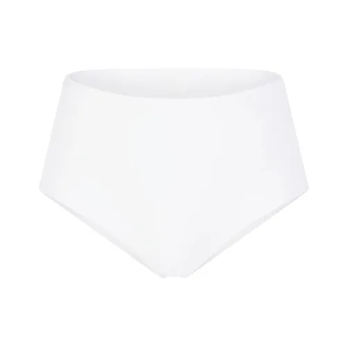 SKIMS SIGNATURE SWIM HIGH-WAISTED FULL BRIEF Swimming Shorts Women's SNOW/Snow