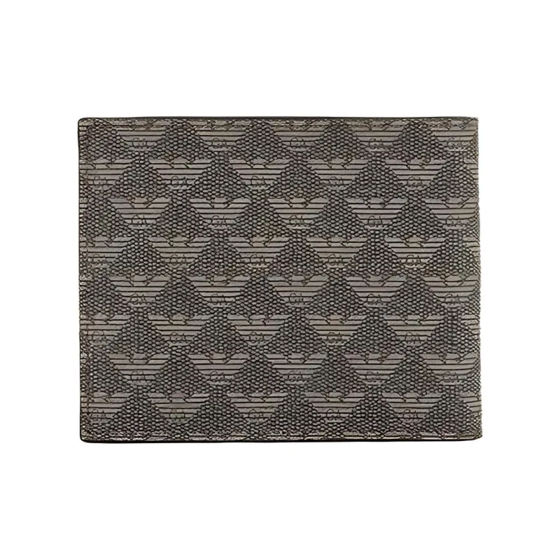 EMPORIO ARMANI Card Holder Wallet Men's Brown-3