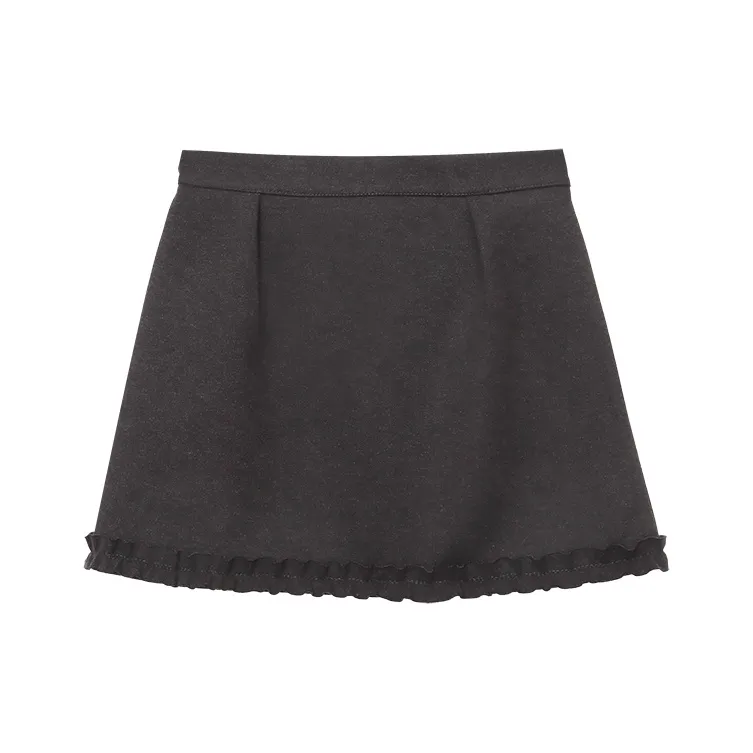 CHARM PICK Casual Short Skirts Women's Black-0