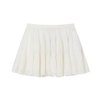 Teenie Weenie Casual Short Skirts Women's Ivory White