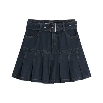 COVT Denim Short Skirts Women's Blue