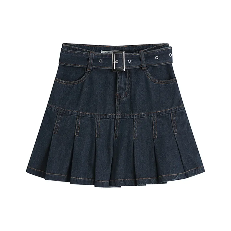 COVT Denim Short Skirts Women's Blue-0