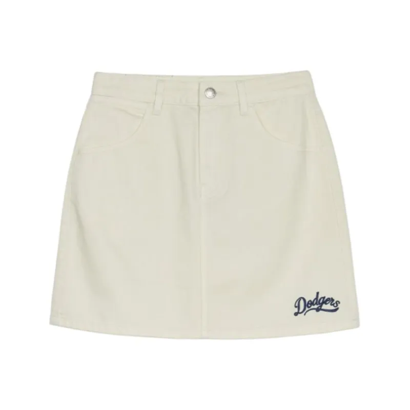 MLB Casual Short Skirts Women's Beige-0