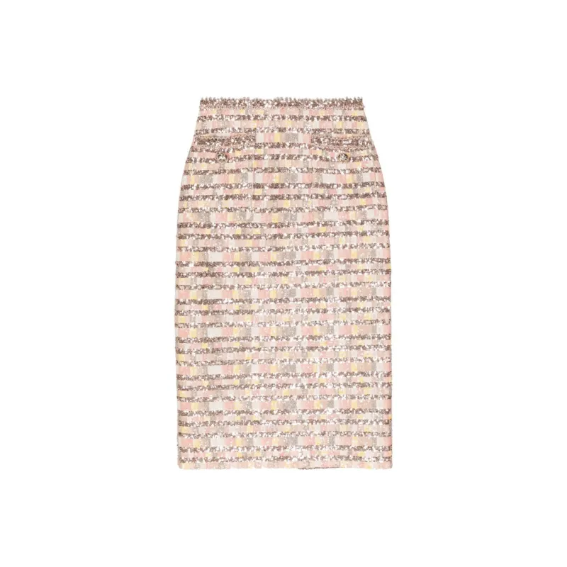 ELIE SAAB Camaleonte Sequin embellished Midi Skirt-0
