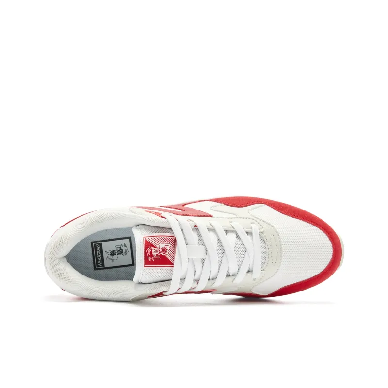 QIAODAN Anti Slip Wear Resistant Low Top Casual Shoes Men's Jordan White Tomato Red-3