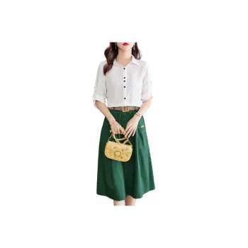 TERRE BLEUE Skirt Set Women's Green