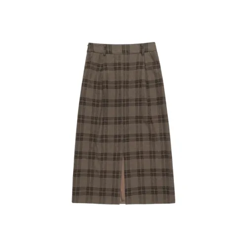 Boutique By Babymoon Casual Long Skirt Women's Plaid