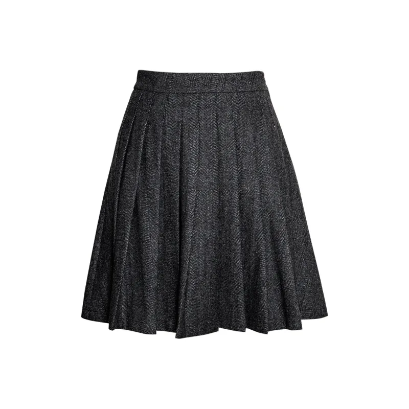 ROEYSHOUSE Casual Short Skirts Women's Dark Gray-0