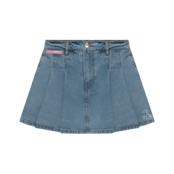 Aape Denim Short Skirts Women's Blue