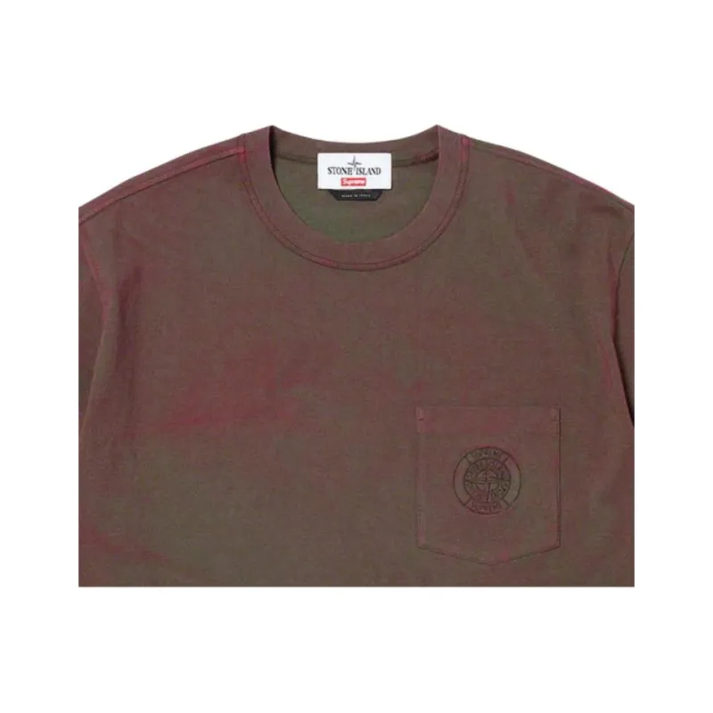 Supreme X Stone Island Pocket T Shirt-1