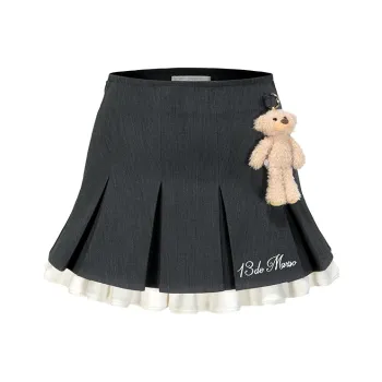 13 DEMARZO Casual Short Skirts Women's Gray