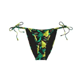 Victoria's Secret PINK String Cheeky Bikini Bottom / VL Swimming Shorts Women's Vintage Leaf
