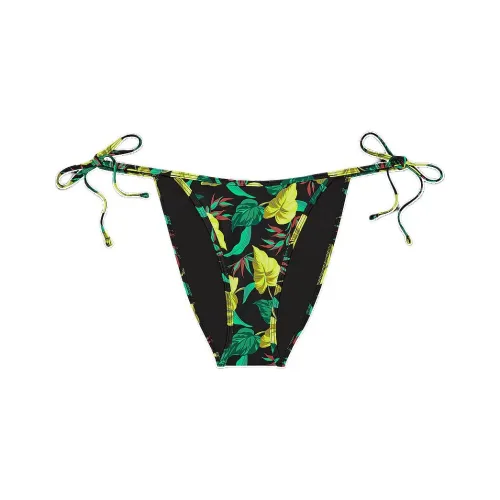 Victoria's Secret PINK String Cheeky Bikini Bottom / VL Swimming Shorts Women's Vintage Leaf