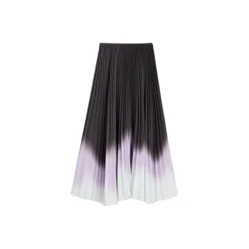 Yiner Casual Long Skirts Women's Light Purple